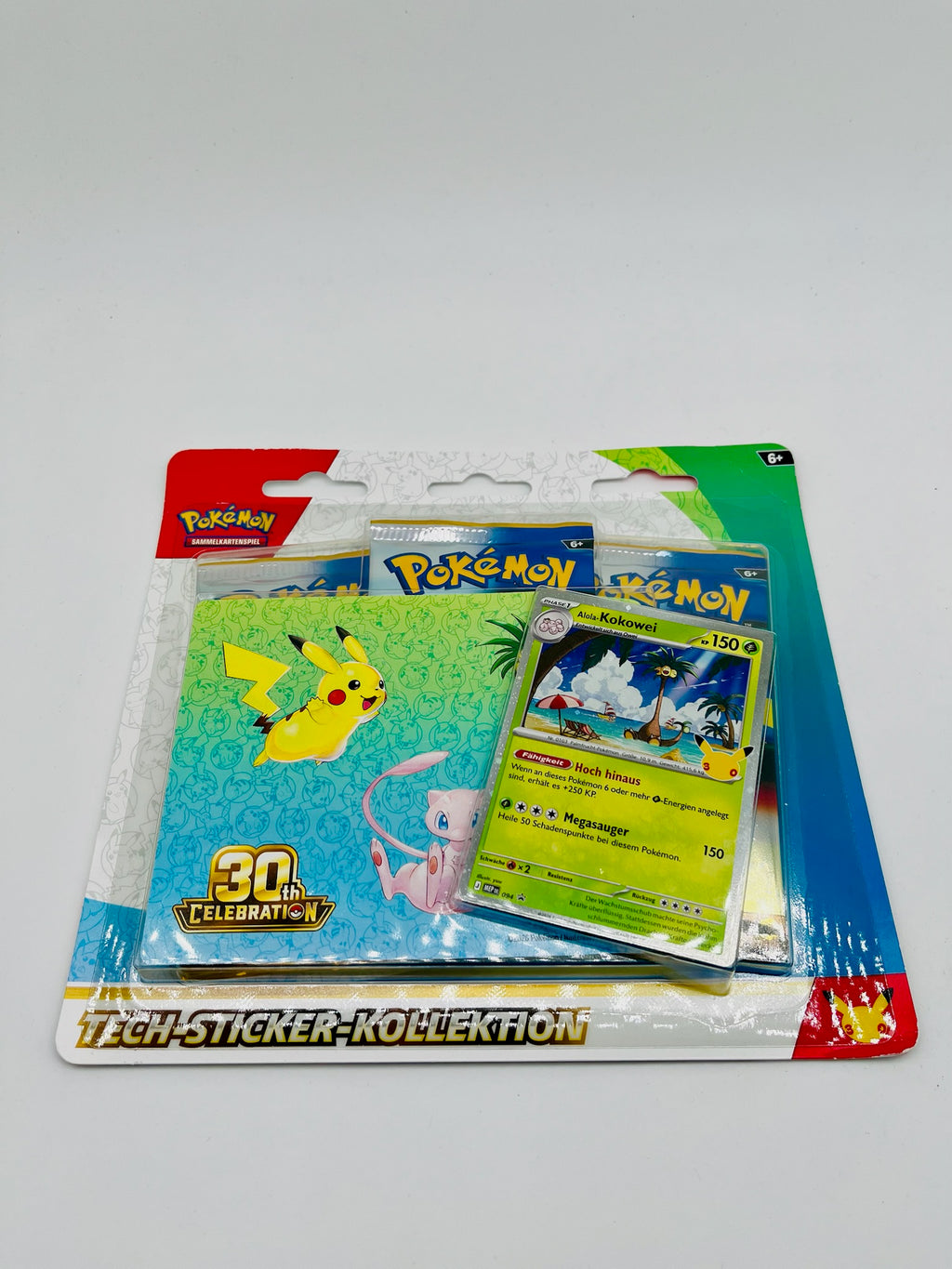Pokémon TCG | Tech-Sticker-Kollektion 30 Jahre - Alola Kokowei | OVP | DE