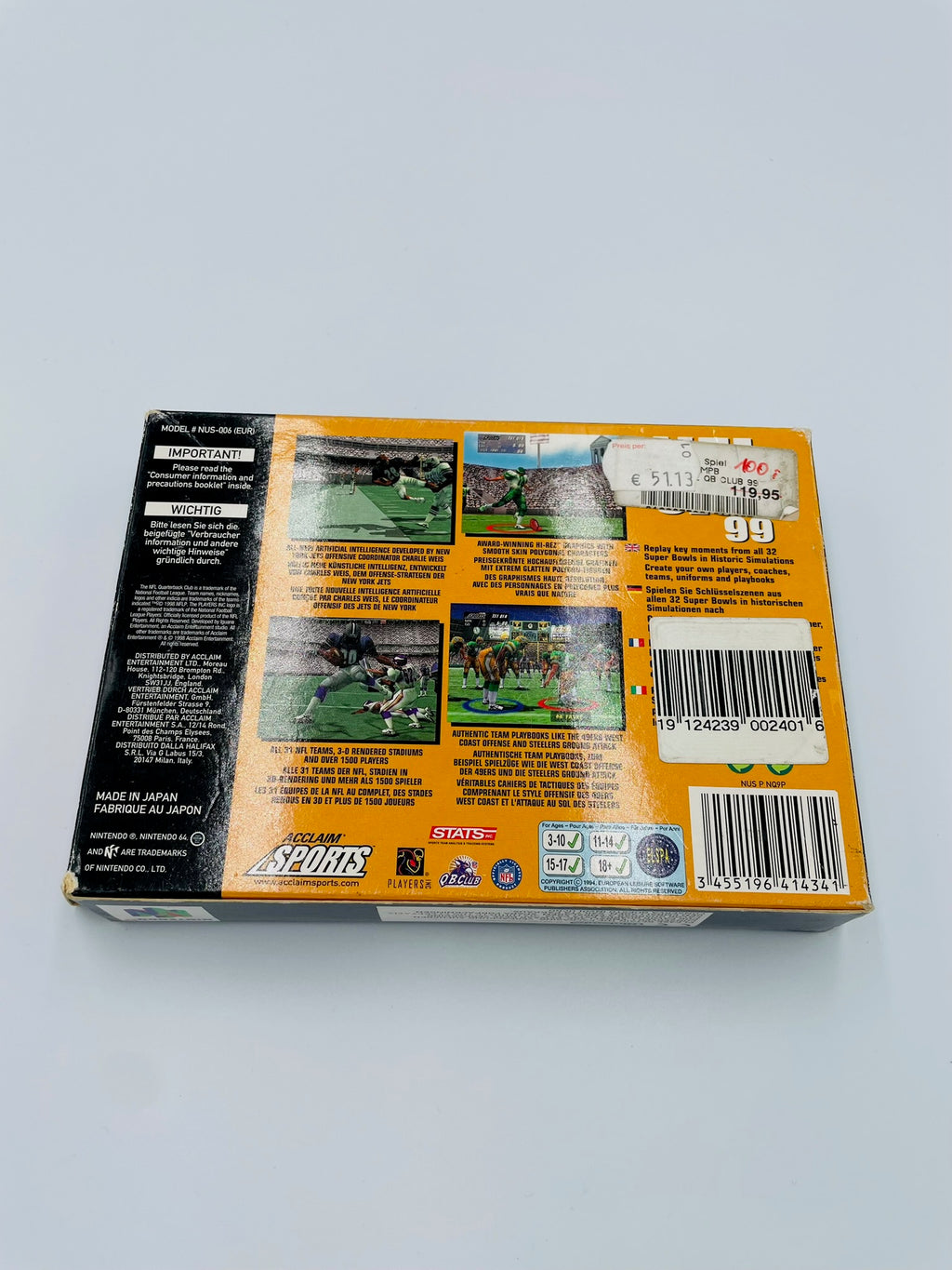 N64 | NFL Quarterback Club 99 | CIB
