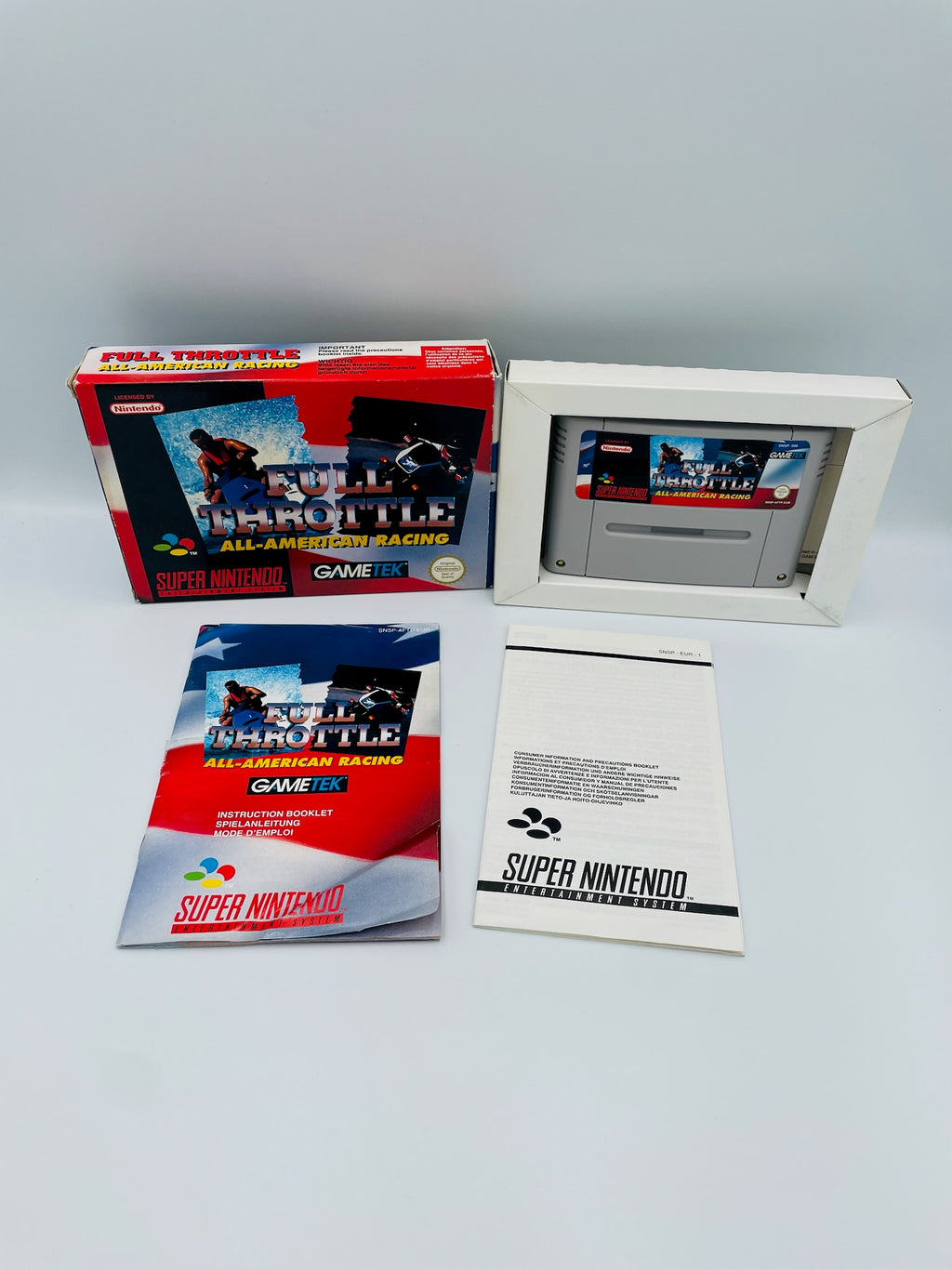 SNES | Full Throttle: All-American Racing | CIB