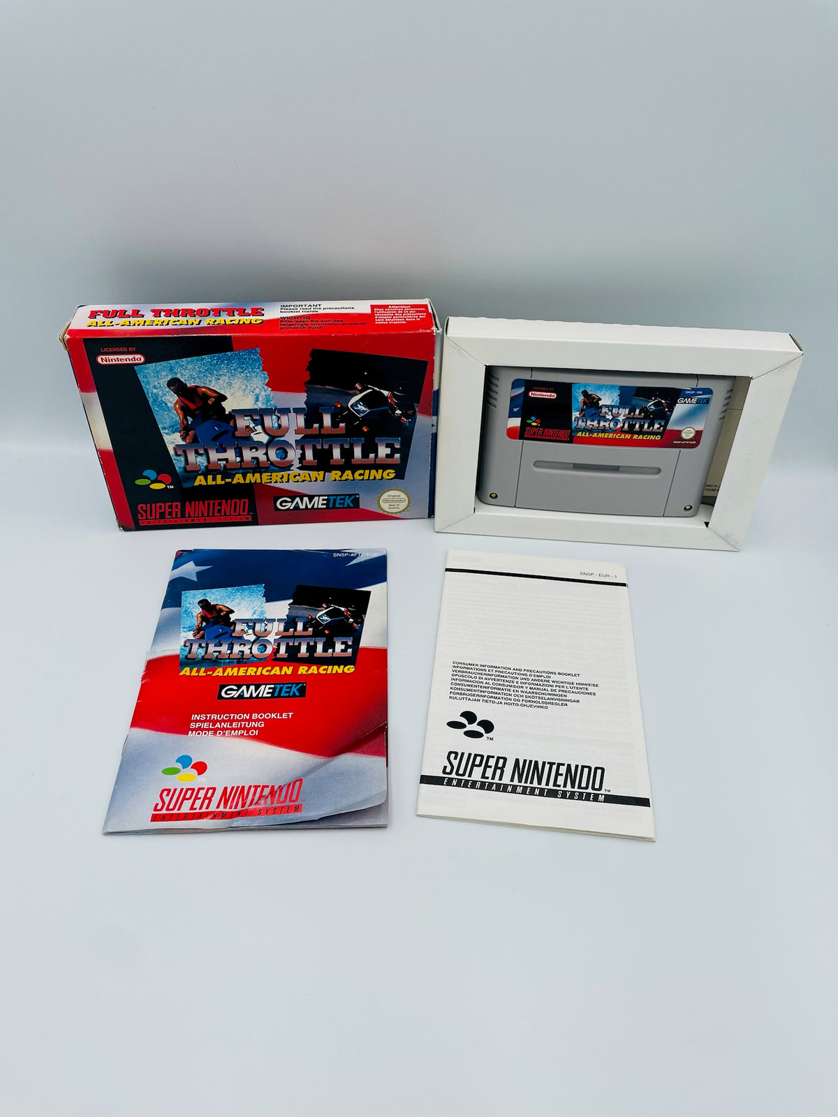SNES | Full Throttle: All-American Racing | CIB