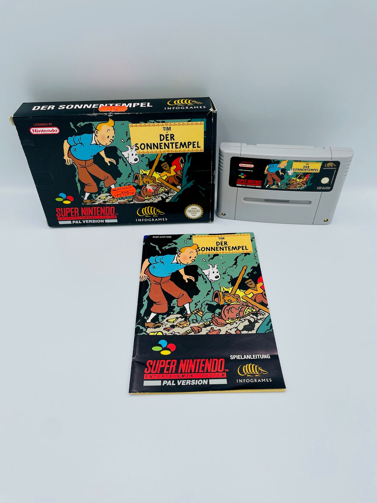 SNES | Tim Der Sonnentempel | CIB