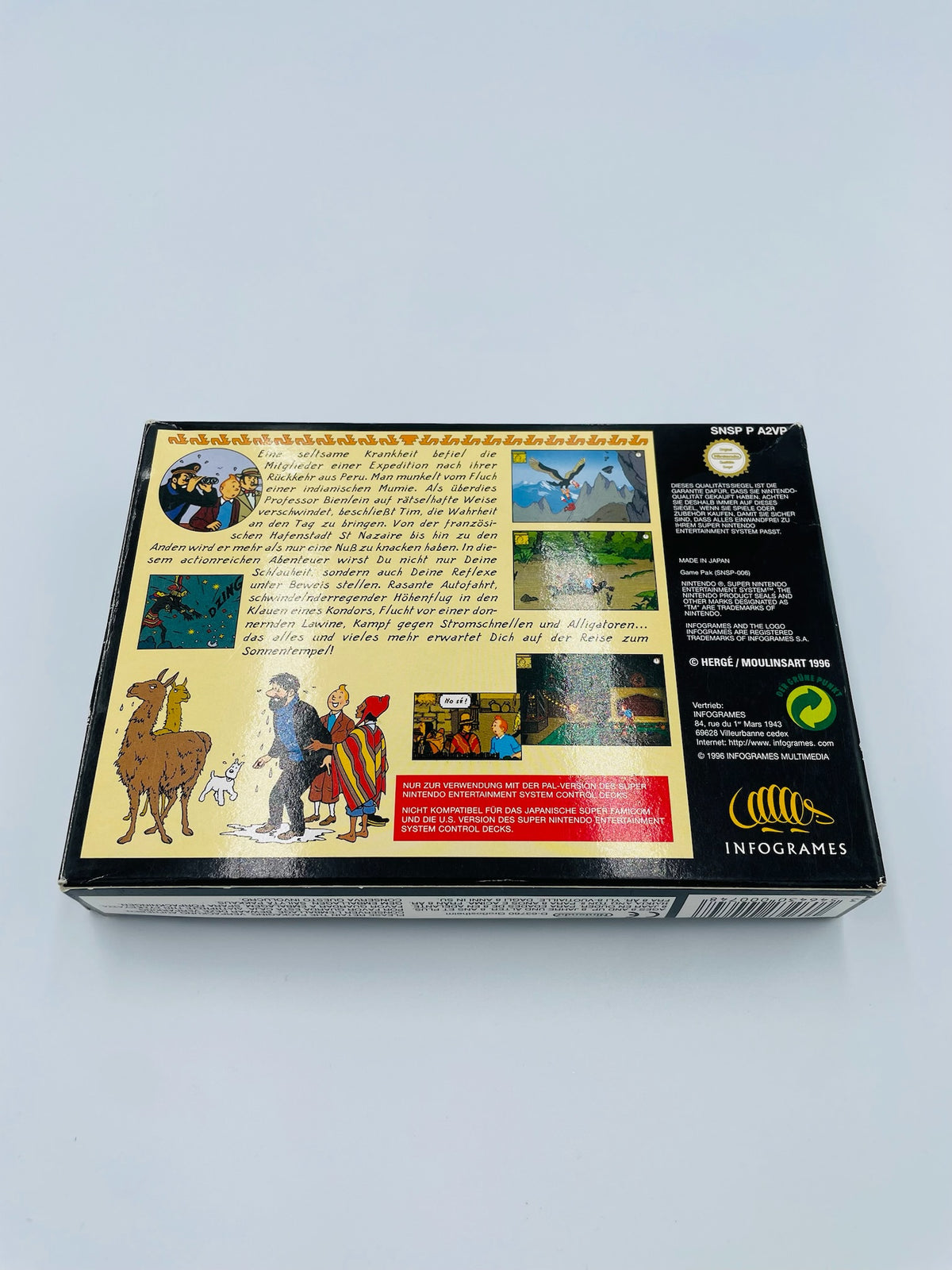 SNES | Tim Der Sonnentempel | CIB