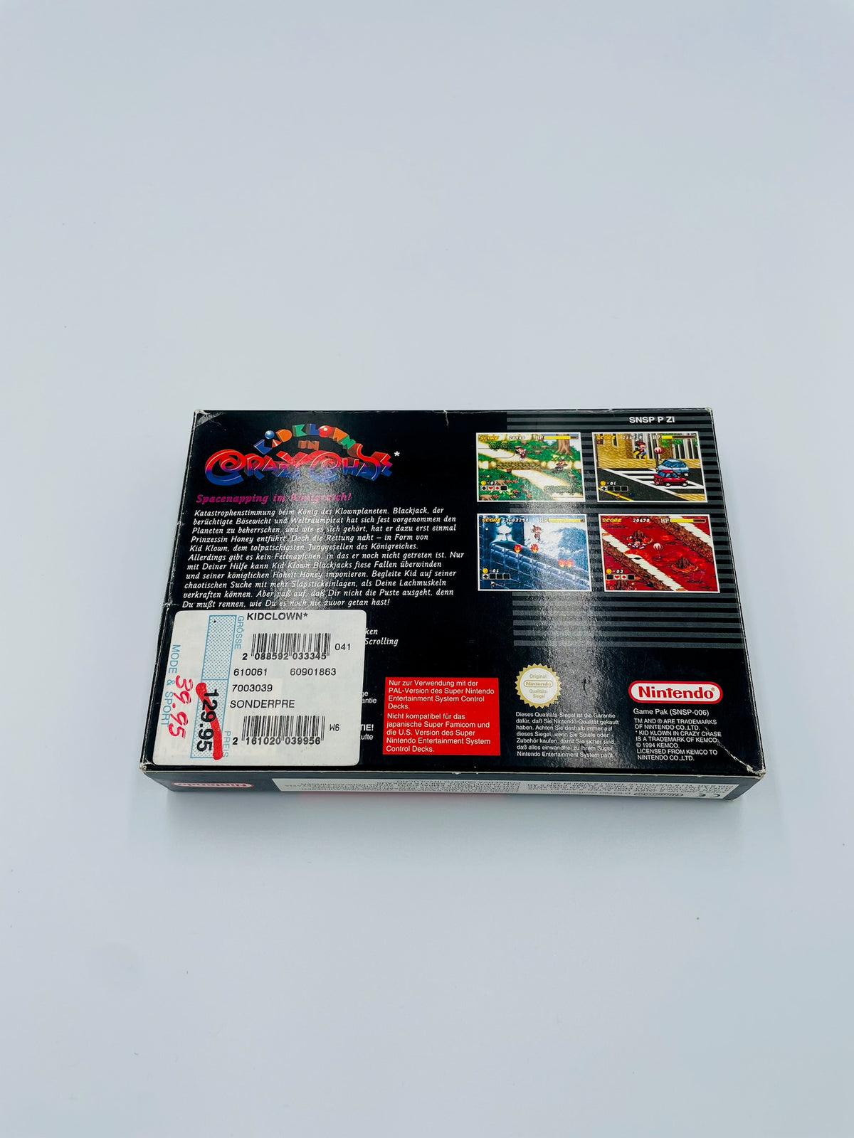 SNES | Kid Klown in Crazy Chase | CIB