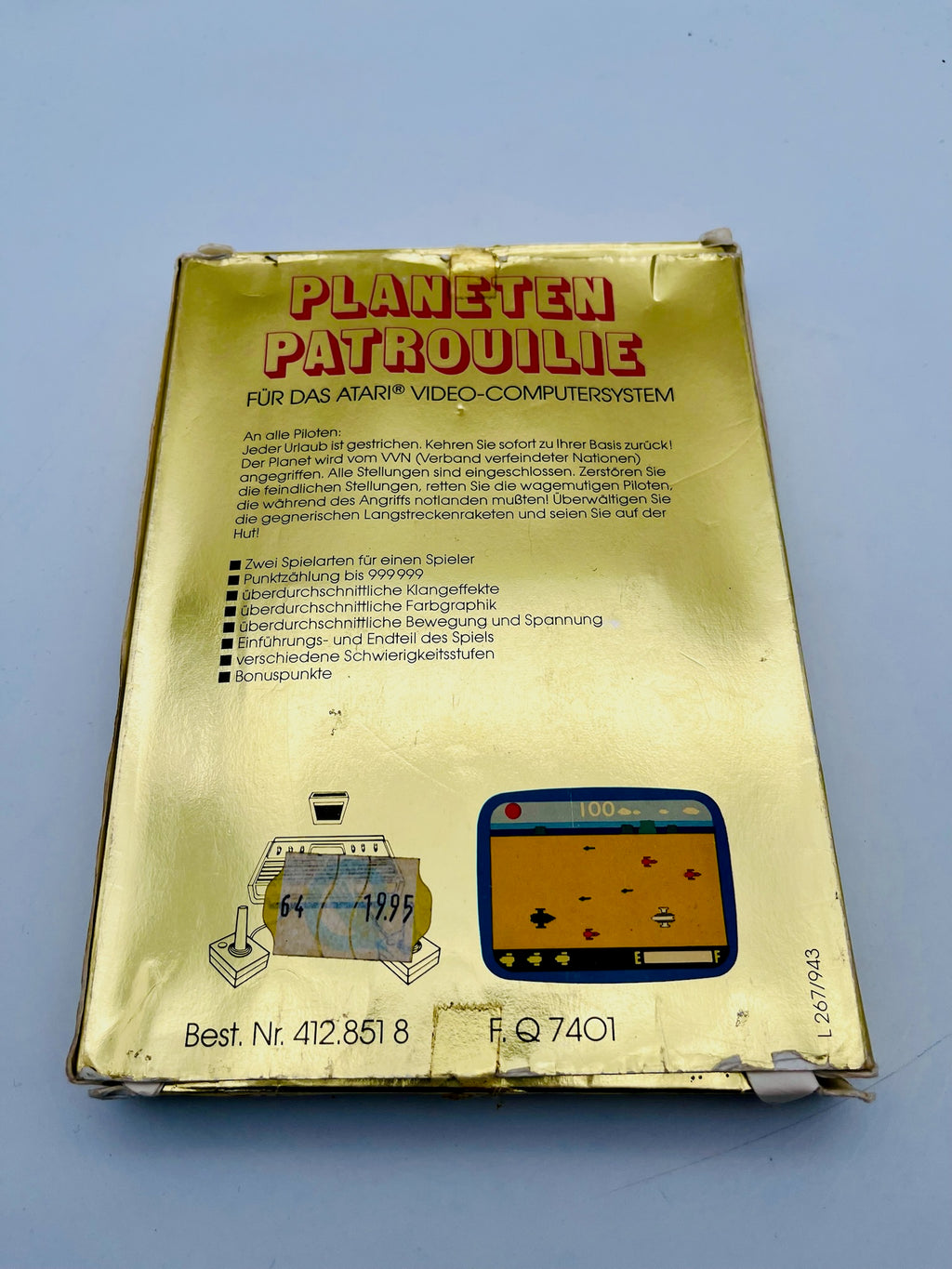 Atari 2600 | Planeten Patrouille | CIB | Deutsche Version