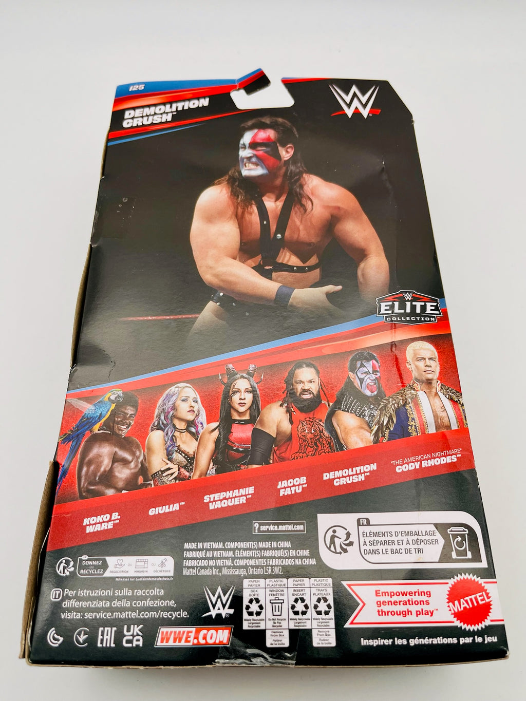 WWE Elite Collection 125 Demolition Crush OVP Komplett CIB Mattel WWE Legends
