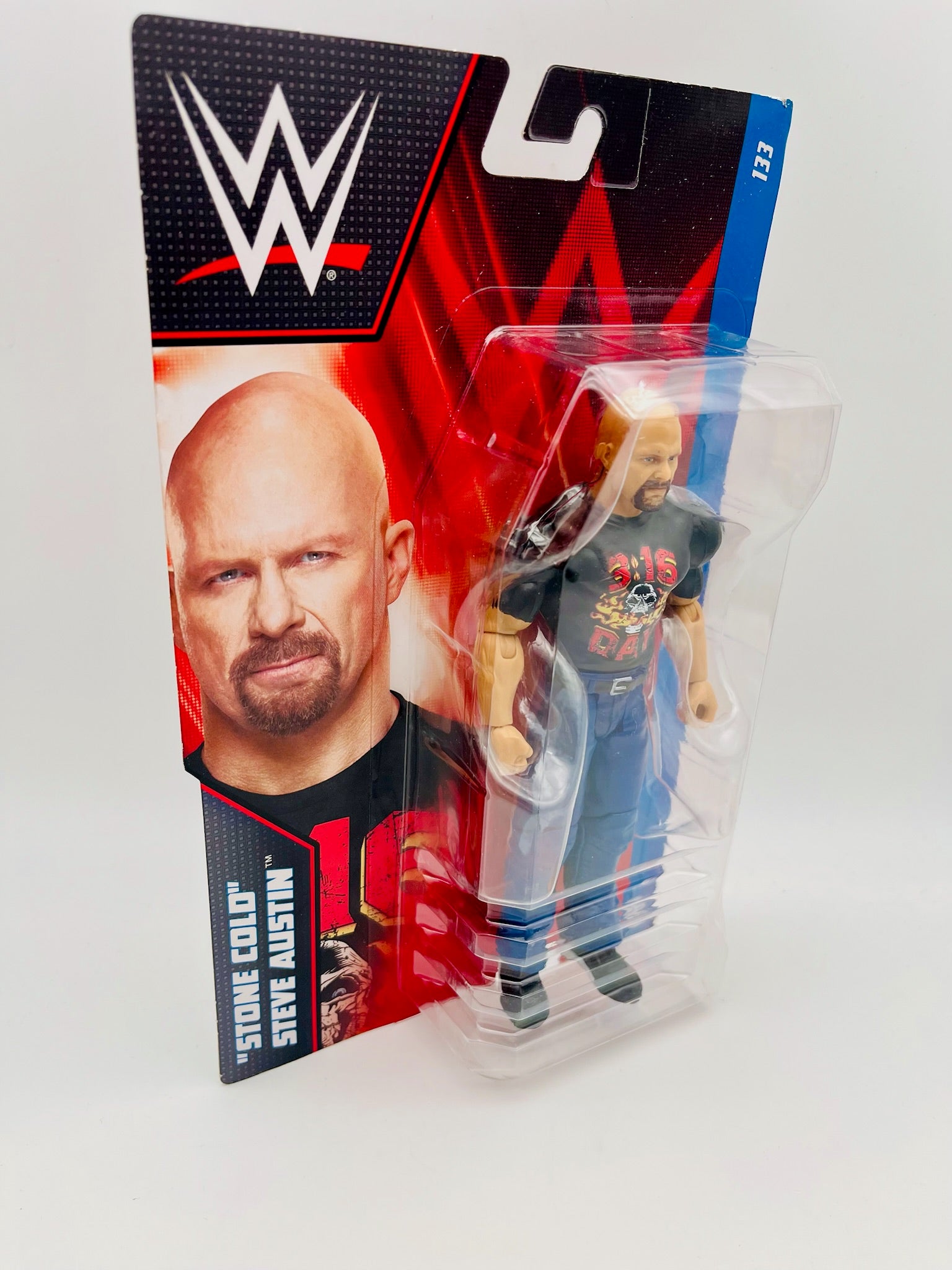 WWE Stone Cold Steve Austin Action Figur CIB | Serie #133