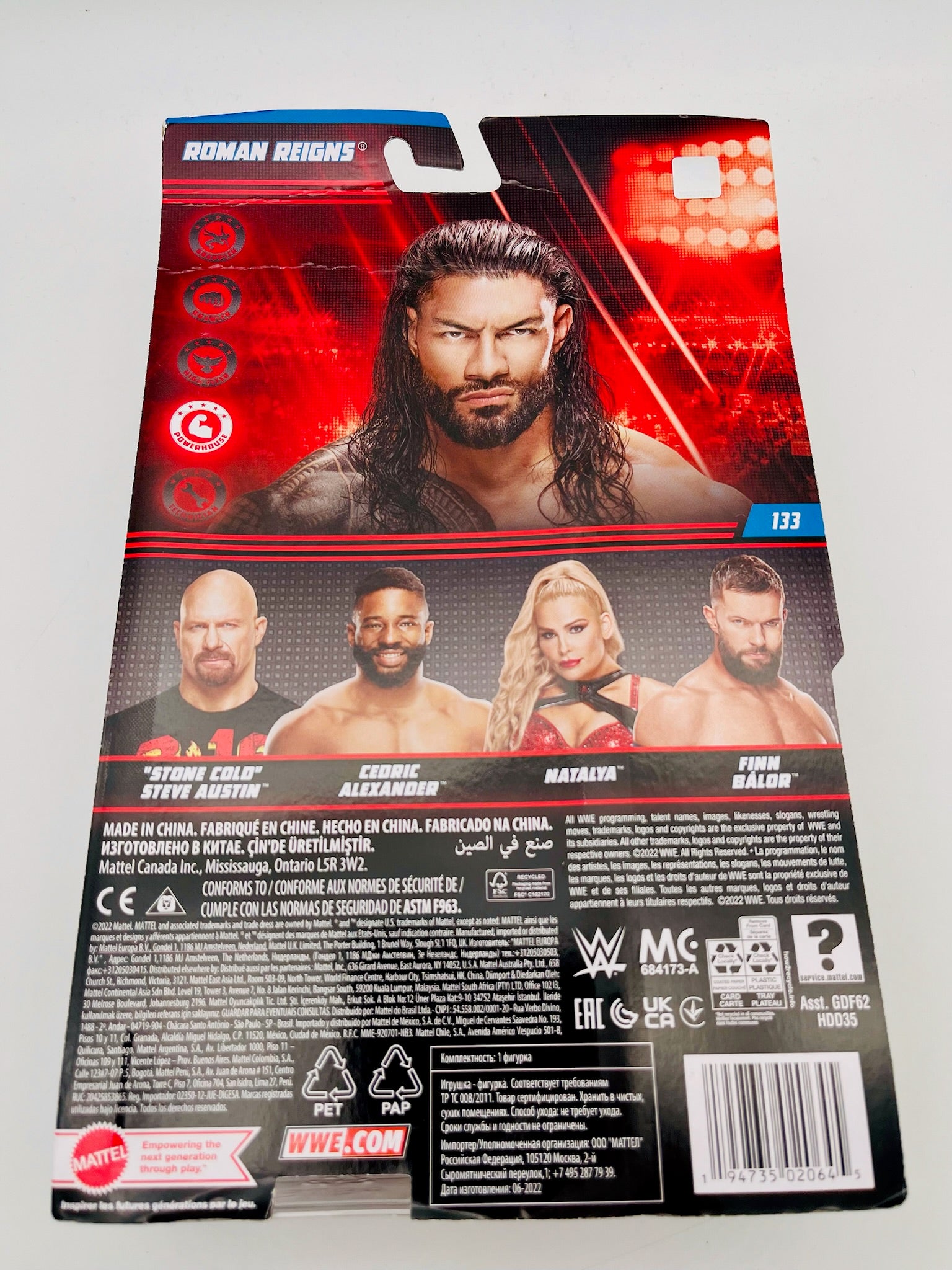 WWE Roman Reigns Actionfigur CIB | Serie #133
