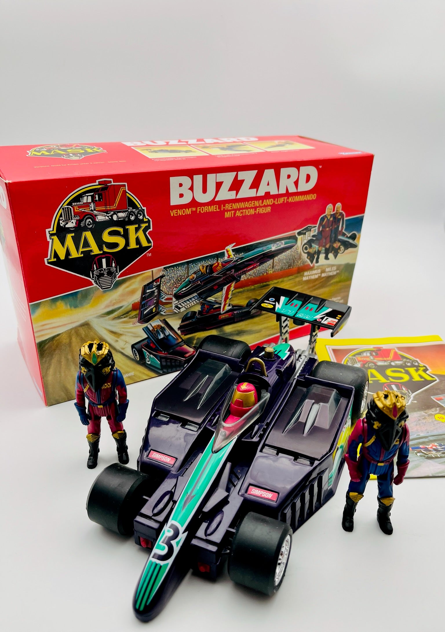 M.A.S.K. Buzzard Venom Formula 1 Rennwagen OVP | Kenner 1987