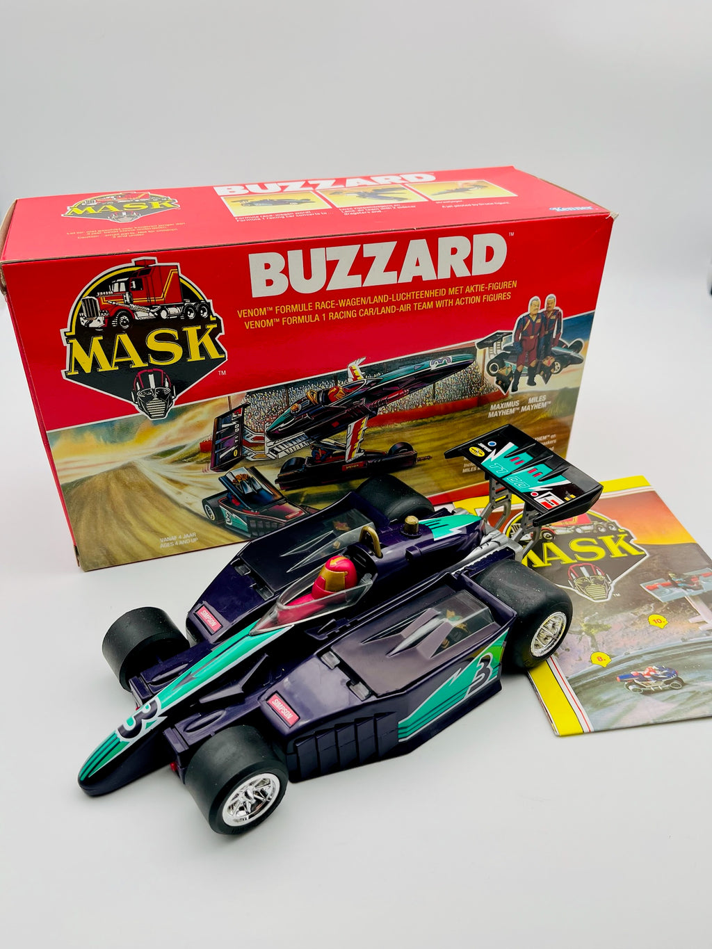 M.A.S.K. Buzzard Venom Formula 1 Rennwagen OVP | Kenner 1987