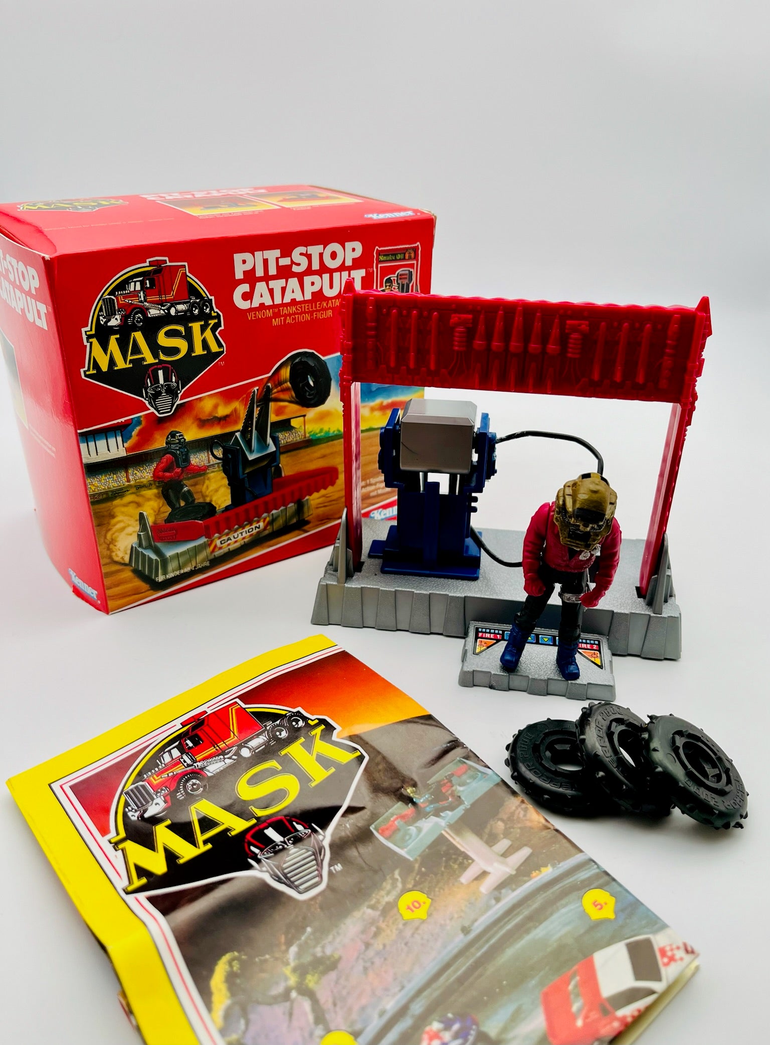 MASK Pit-Stop Catapult Kenner 1987 OVP | Sly Rax mit Anleitung