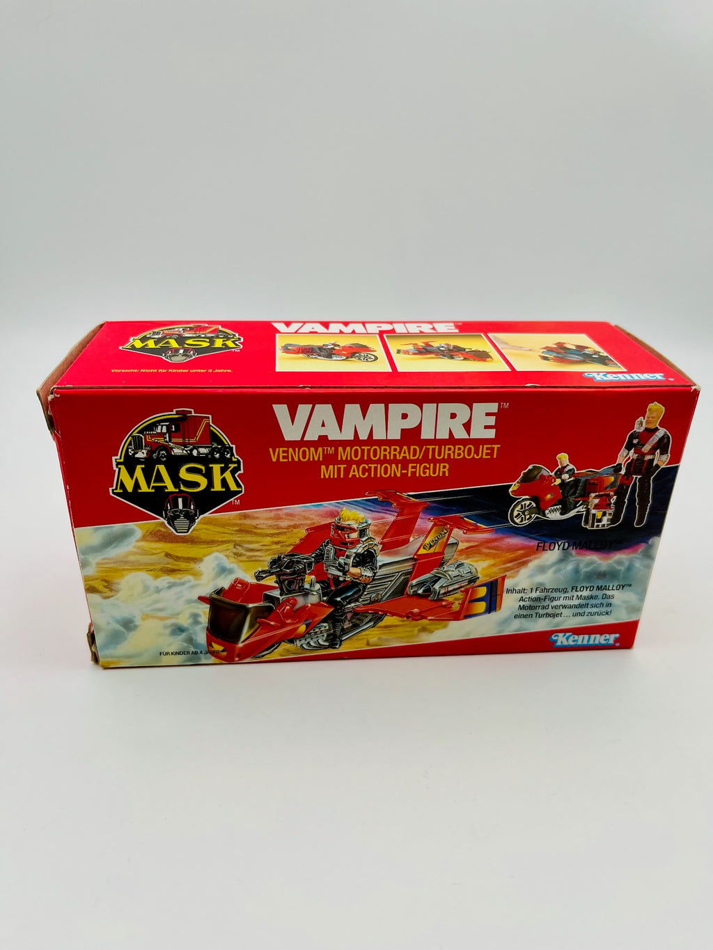 Kenner M.A.S.K. Vampire Venom Motorrad Turbojet mit Floyd Malloy Figur OVP