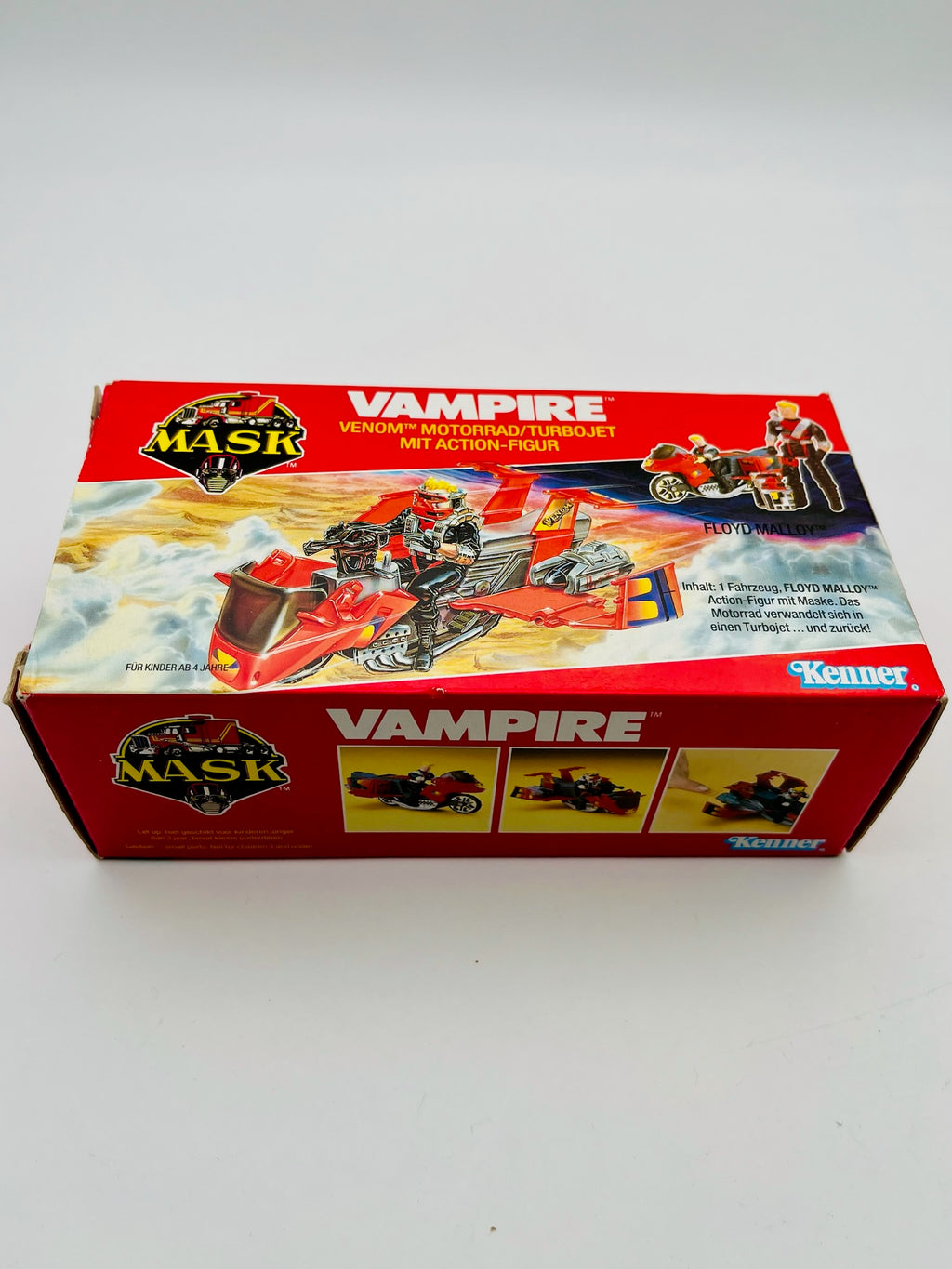 Kenner M.A.S.K. Vampire Venom Motorrad Turbojet mit Floyd Malloy Figur OVP