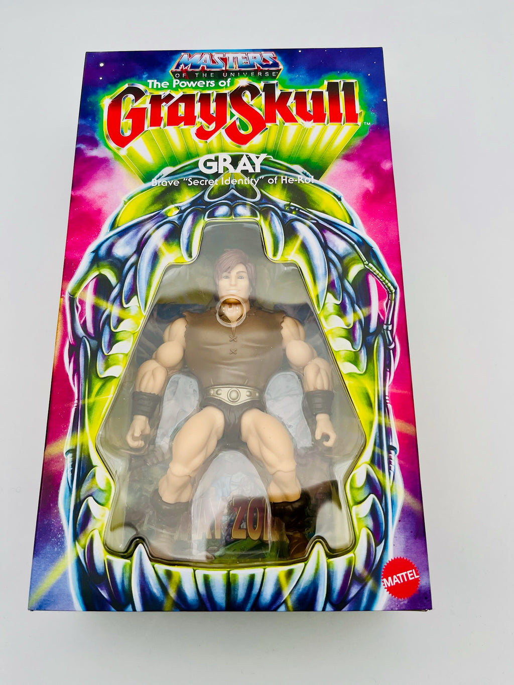 Masters of the Universe Powers of Grayskull Gray Action Figure OVP