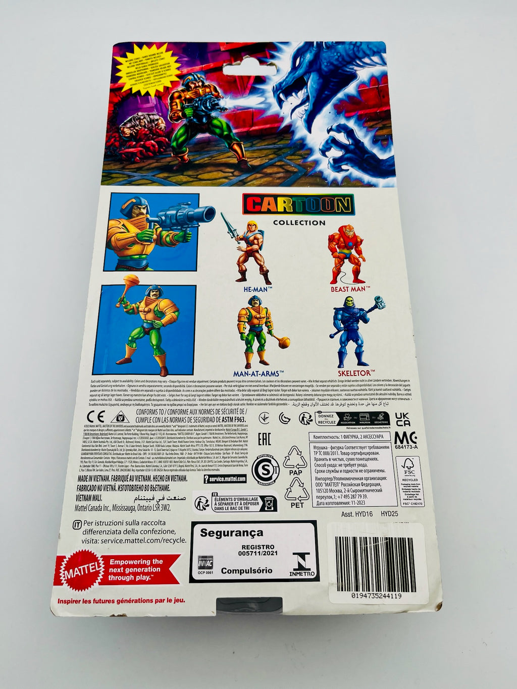 He-Man MOTU Man-At-Arms Cartoon Collection Action Figure OVP