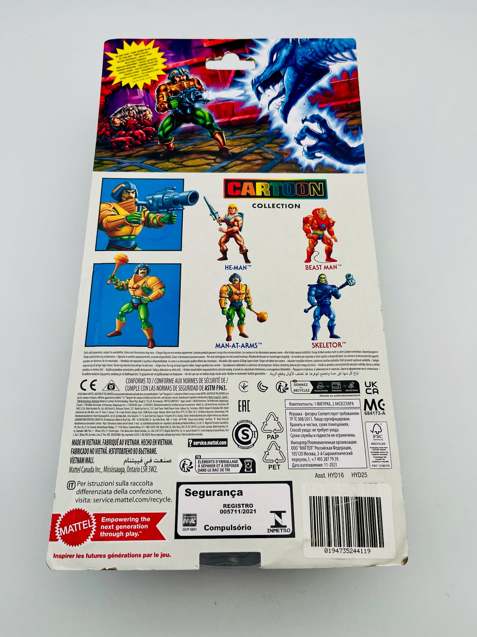 He-Man MOTU Man-At-Arms Cartoon Collection Action Figure OVP