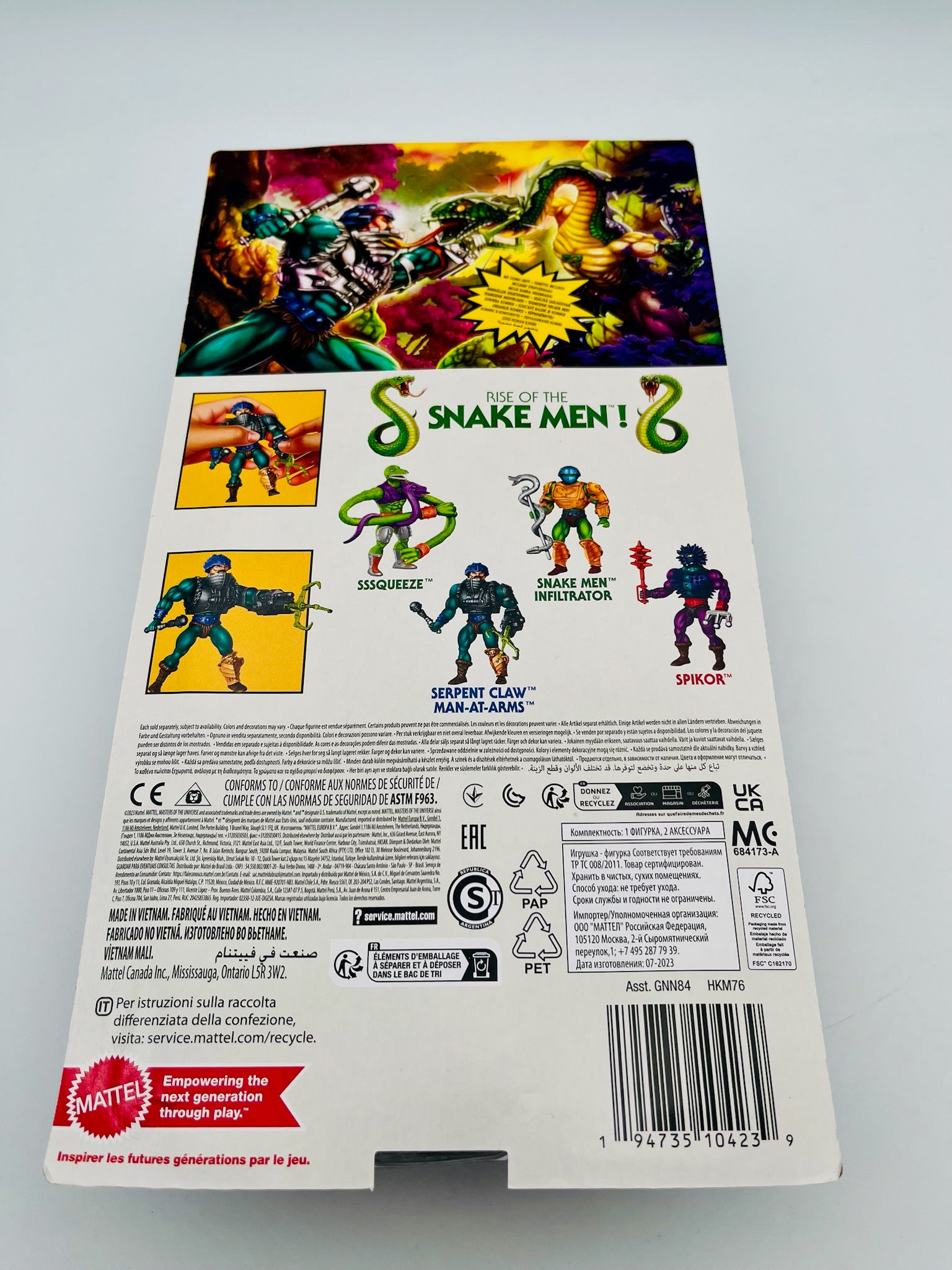 MOTU Serpent Claw Man-at-Arms Origins OVP | Snake Men Mattel 2023
