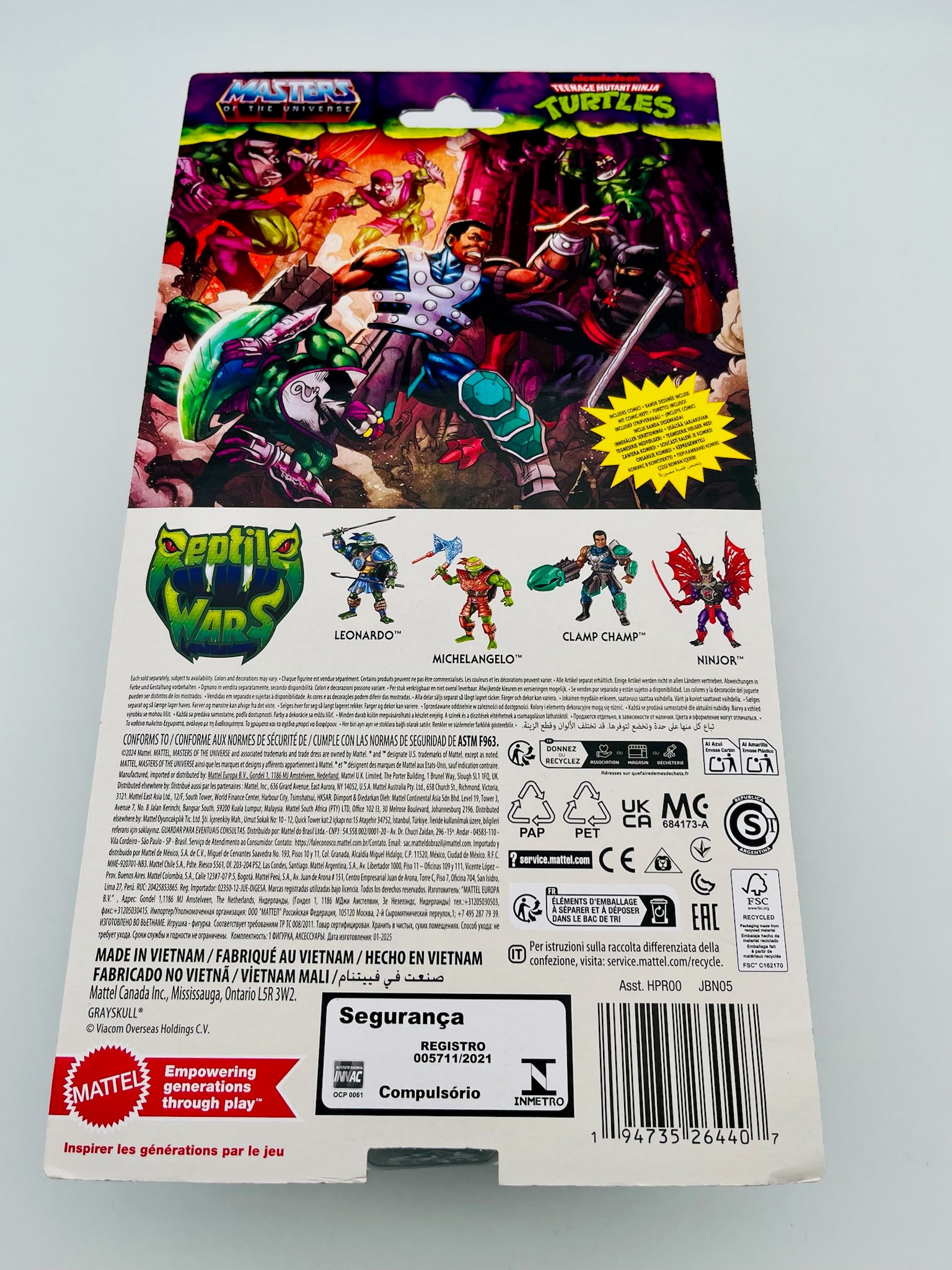 TMNT Turtles of Grayskull Clamp Champ Action Figure OVP