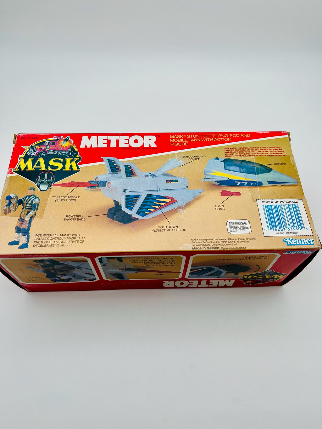M.A.S.K. Meteor Stunt Jet Flying Pod Mobile Tank Kenner OVP