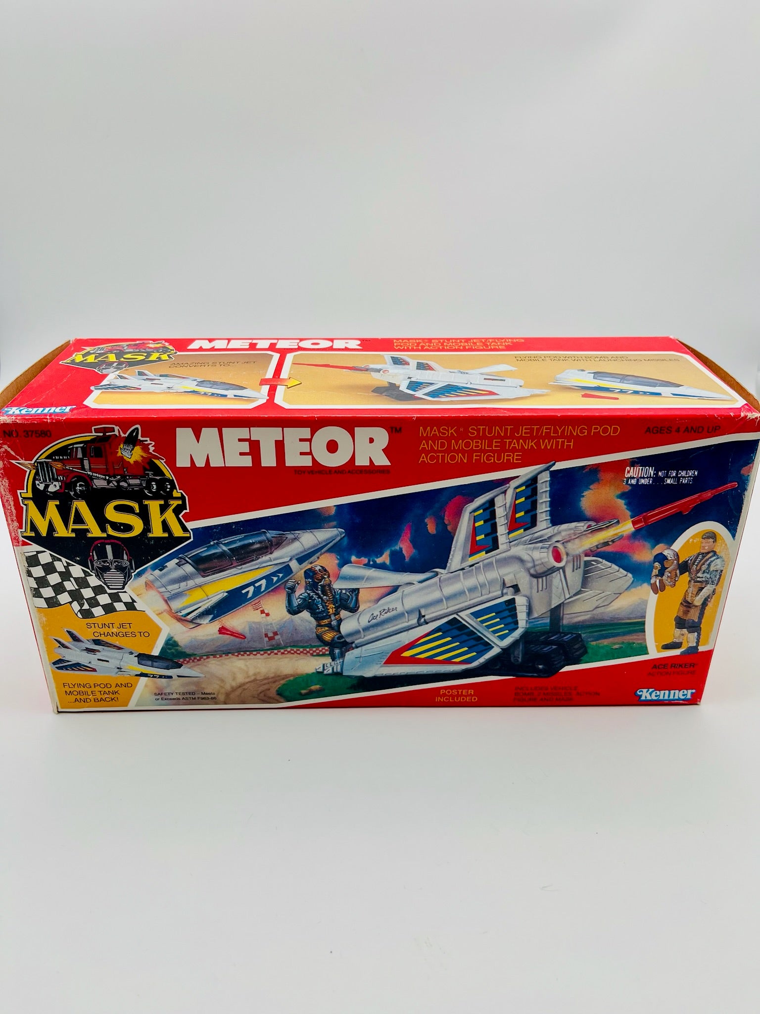 M.A.S.K. Meteor Stunt Jet Flying Pod Mobile Tank Kenner OVP