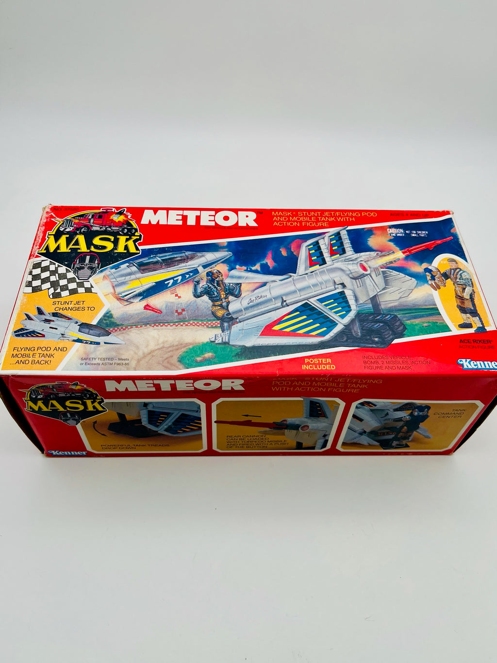 M.A.S.K. Meteor Stunt Jet Flying Pod Mobile Tank Kenner OVP