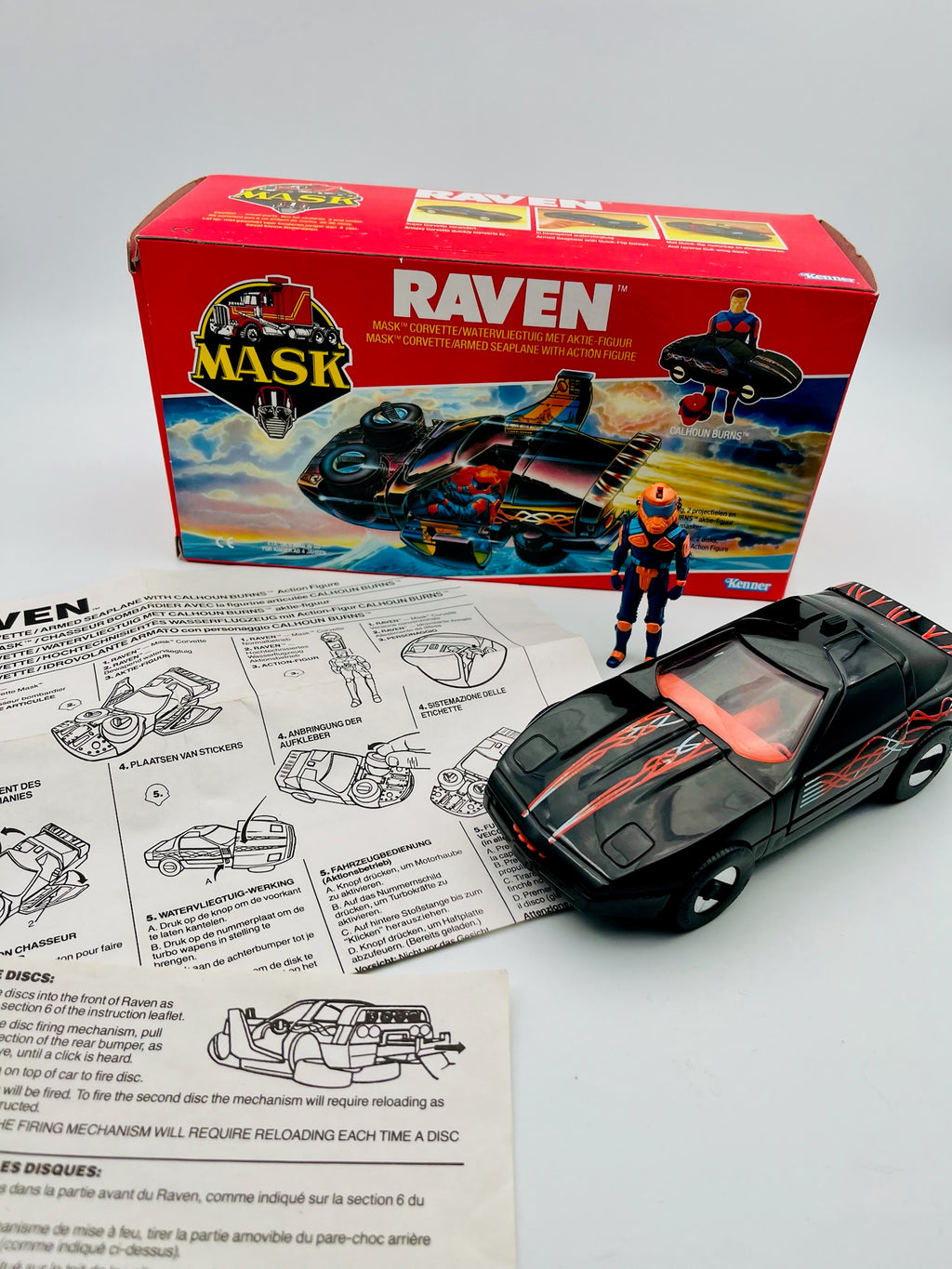 M.A.S.K. Raven Corvette Watervliegtuig Kenner OVP 1985