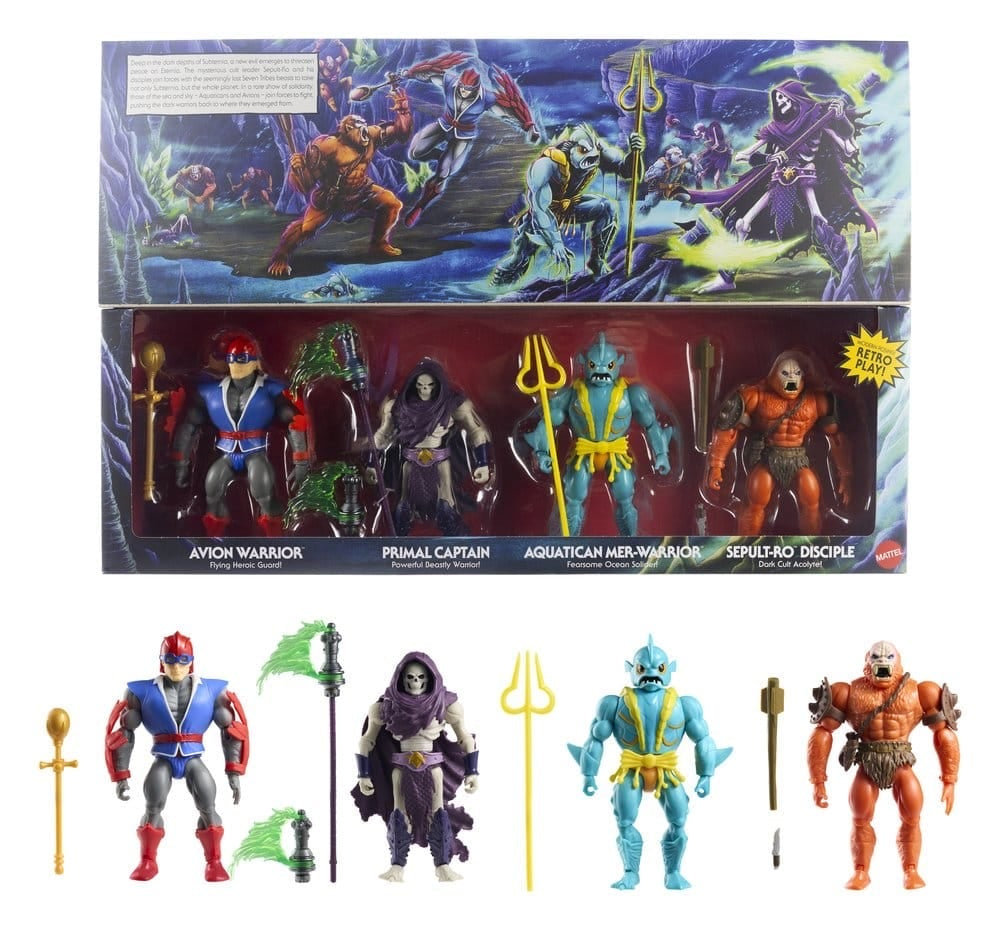 MOTU | Origins Battle for Subternia 4er-Pack | OVP | Mattel