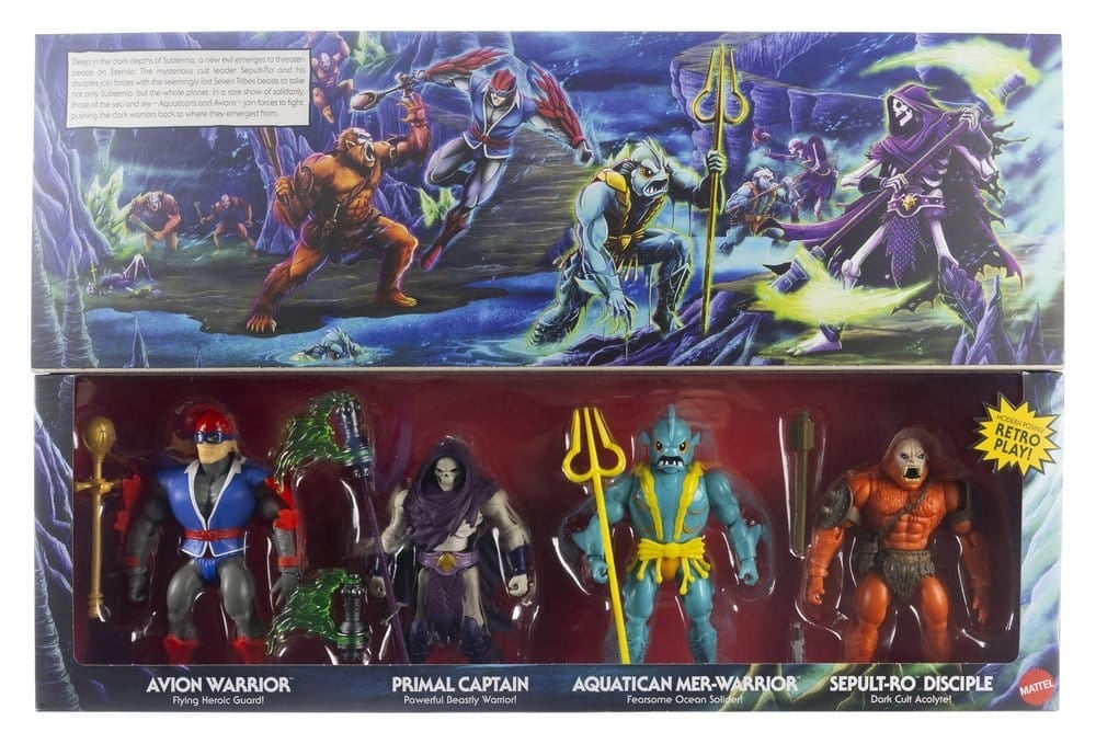 MOTU | Origins Battle for Subternia 4er-Pack | OVP | Mattel