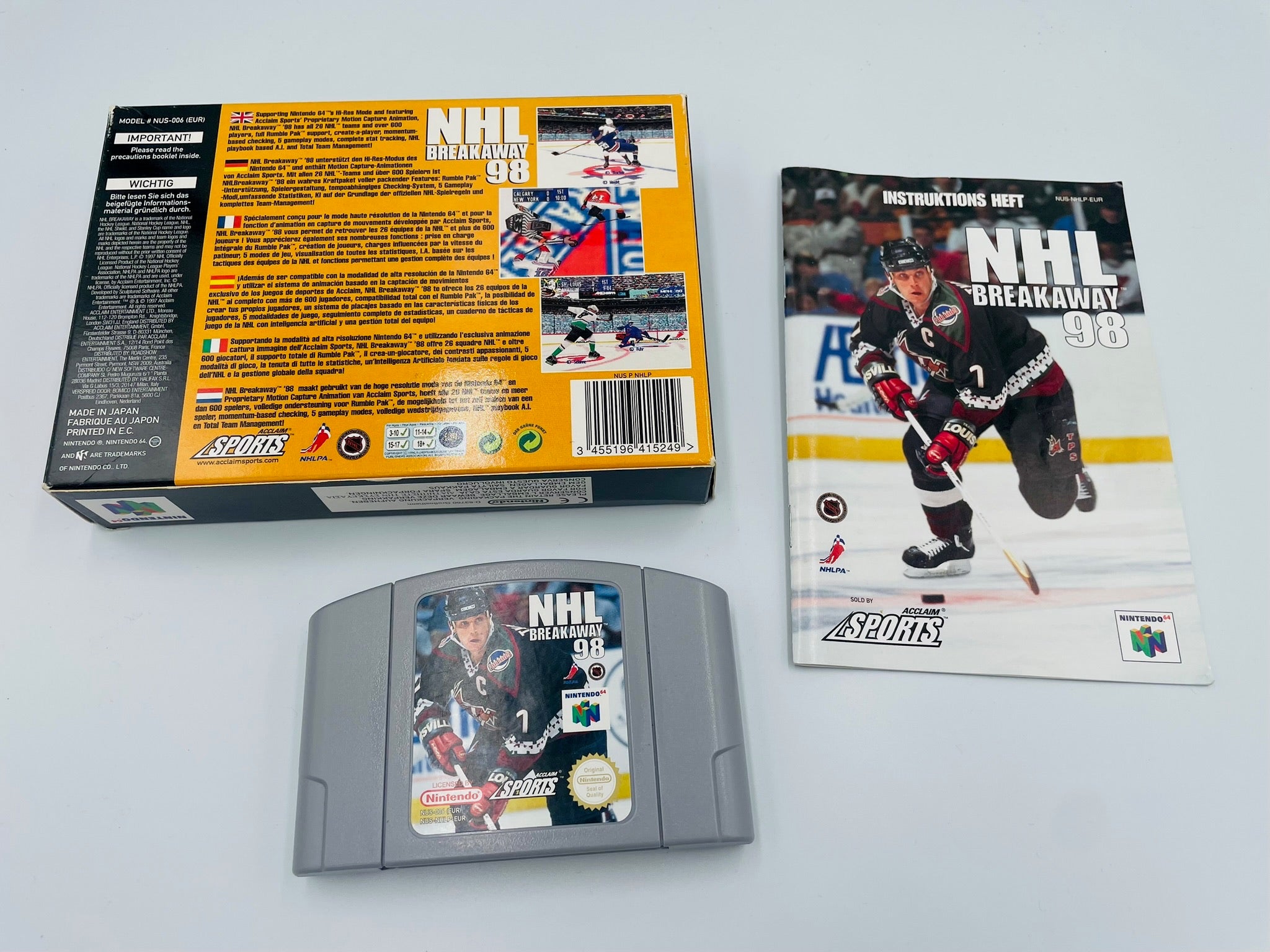 N64 NHL Breakaway 98 OVP Komplett CIB | Acclaim
