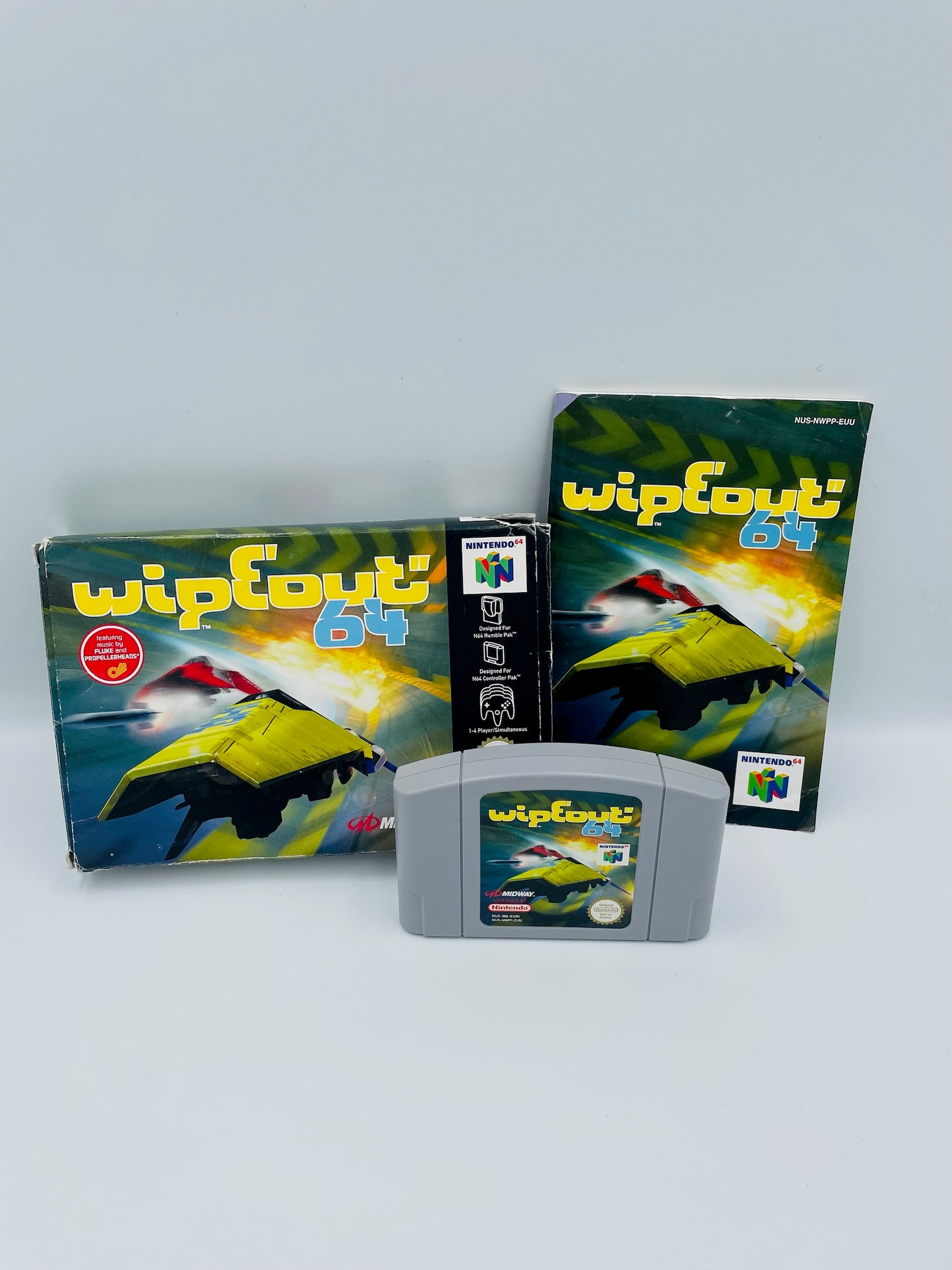 N64 Wipeout OVP Gebrauchsspuren | PAL Komplett CIB