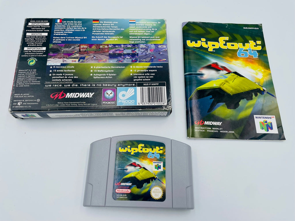 N64 Wipeout OVP Gebrauchsspuren | PAL Komplett CIB