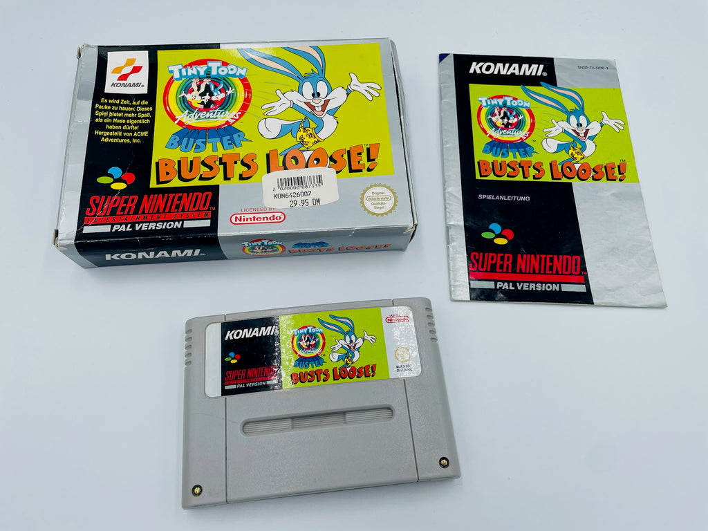 SNES |Tiny Toon Adventures Buster Busts Loose | OVP | CIB | PAL Version Konami