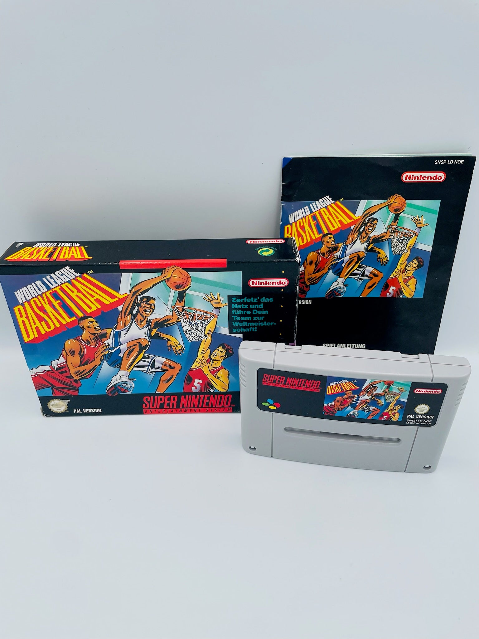 SNES | World League Basketball OVP komplett PAL