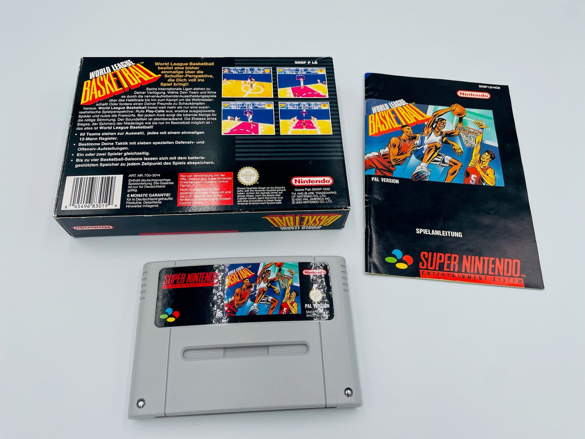 SNES | World League Basketball OVP komplett PAL