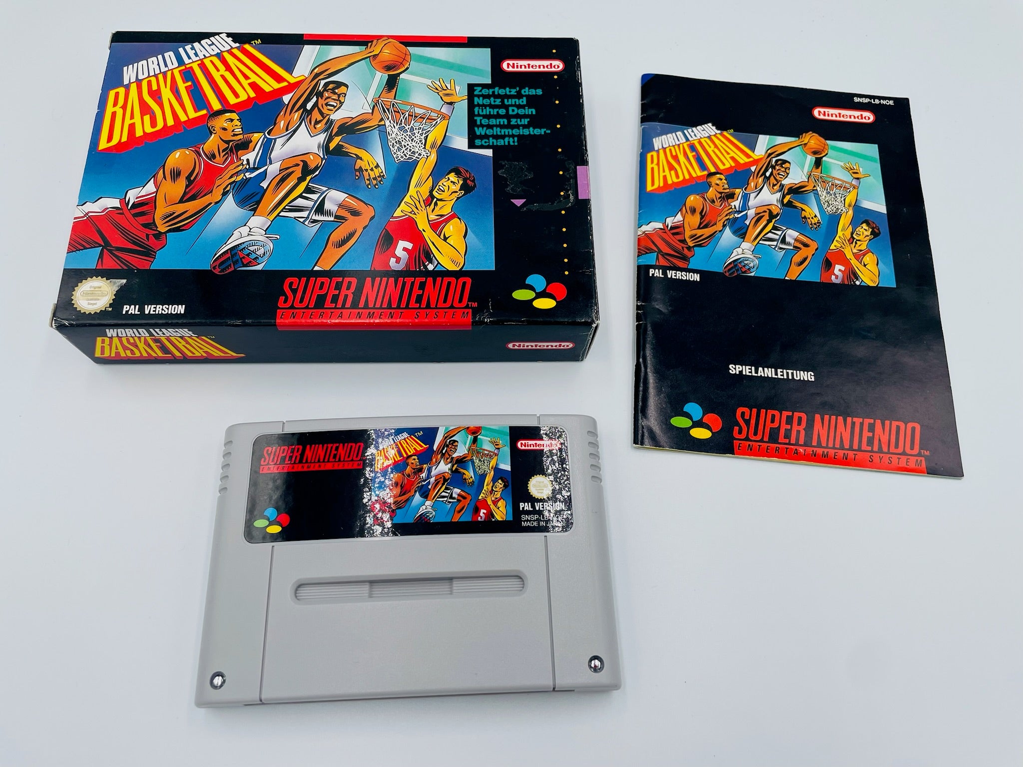 SNES | World League Basketball OVP komplett PAL