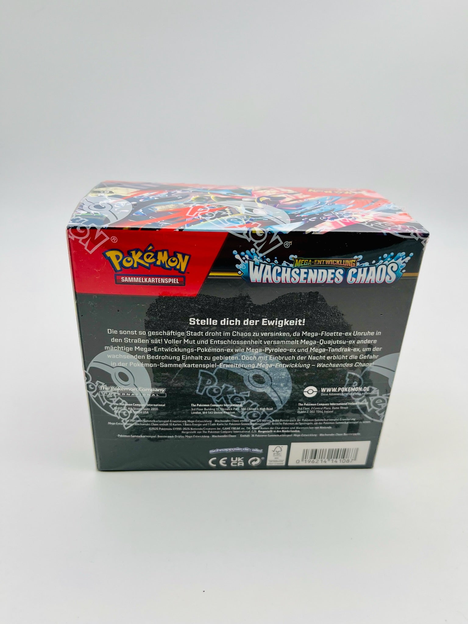 Pokémon TCG Mega-Entwicklung Wachsendes Chaos 36er Booster Display OVP DE