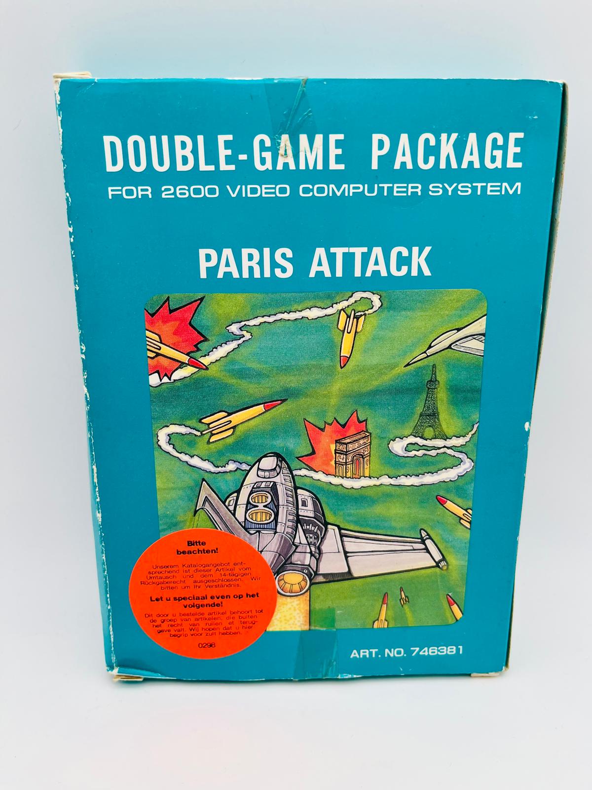 Atari 2600 | Paris Attack & Air Patrol Double-Game Package | CIB
