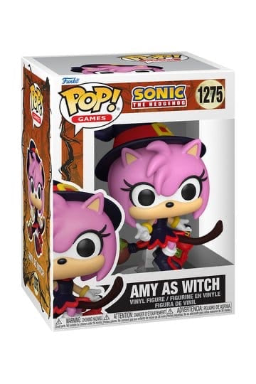 Sonic the Hedgehog POP! Games Vinyl Figur Amy on Broom 9 cm | OVP
