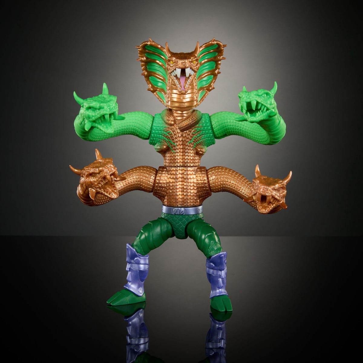 MOTU x TMNT: Turtles of Grayskull Deluxe Actionfigur King Hiss 14 cm | OVP