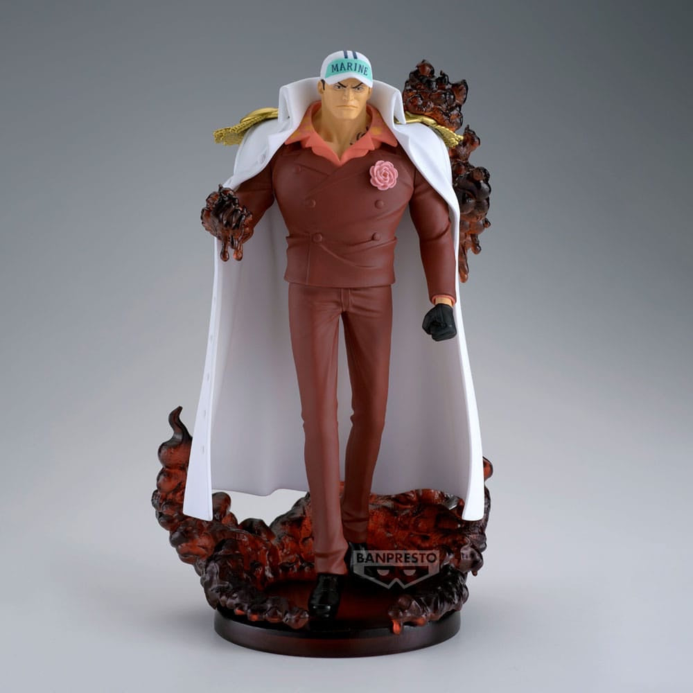 Akainu (Sakazuki) Figur mit Magma-Effekt | Magma Effekt / Diorama Sockel | OVP