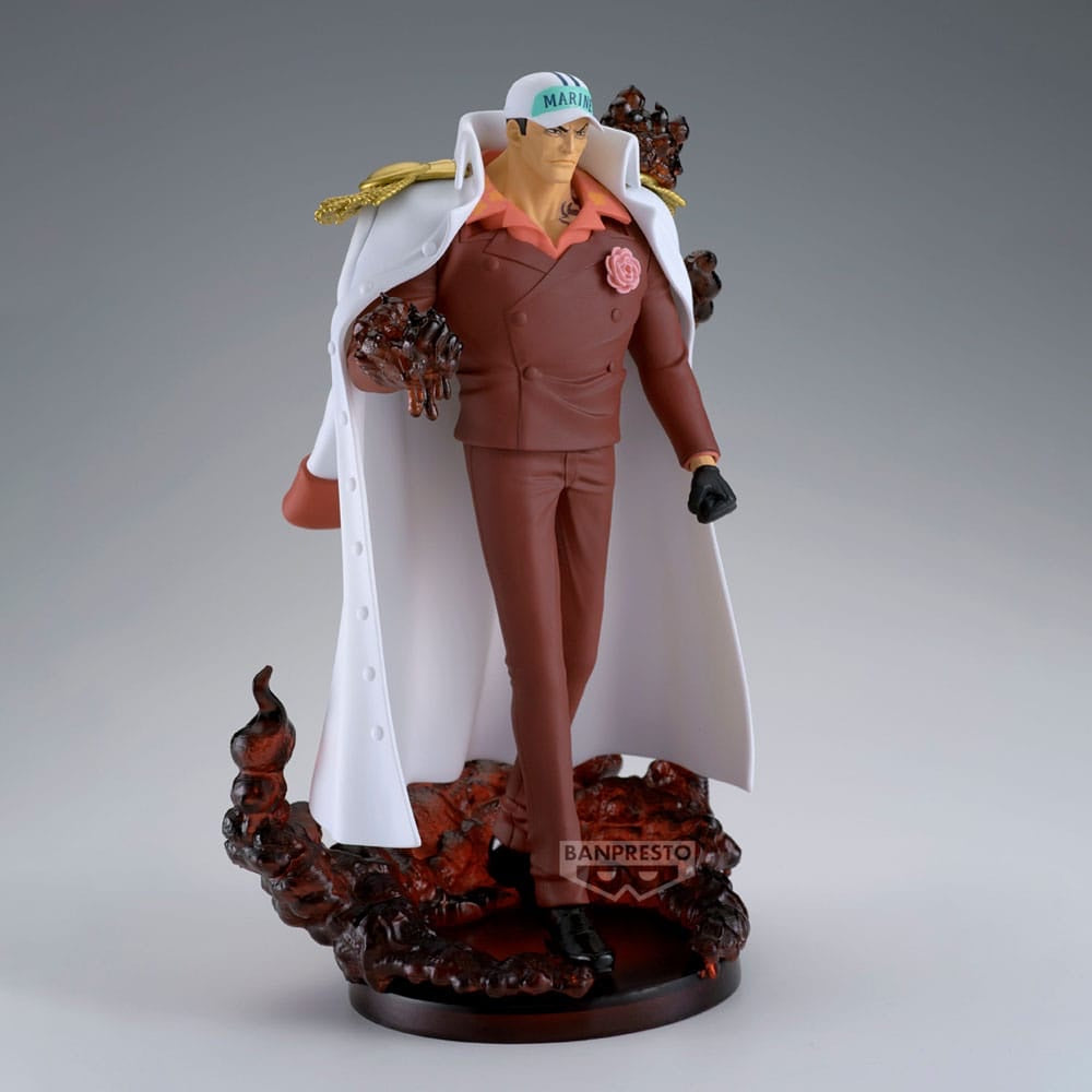 Akainu (Sakazuki) Figur mit Magma-Effekt | Magma Effekt / Diorama Sockel | OVP