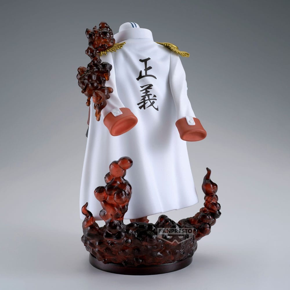 Akainu (Sakazuki) Figur mit Magma-Effekt | Magma Effekt / Diorama Sockel | OVP